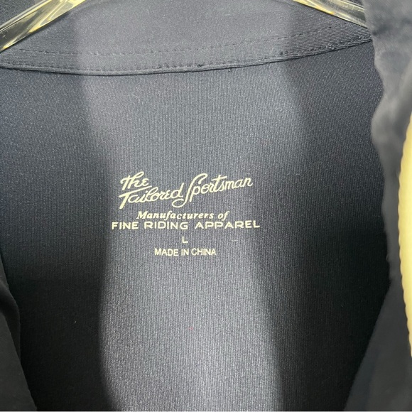 The Tailored Sportsman Womens Size Large Navy Blue Quarter Zip Long Sleeve Shirt - Picture 9 of 14